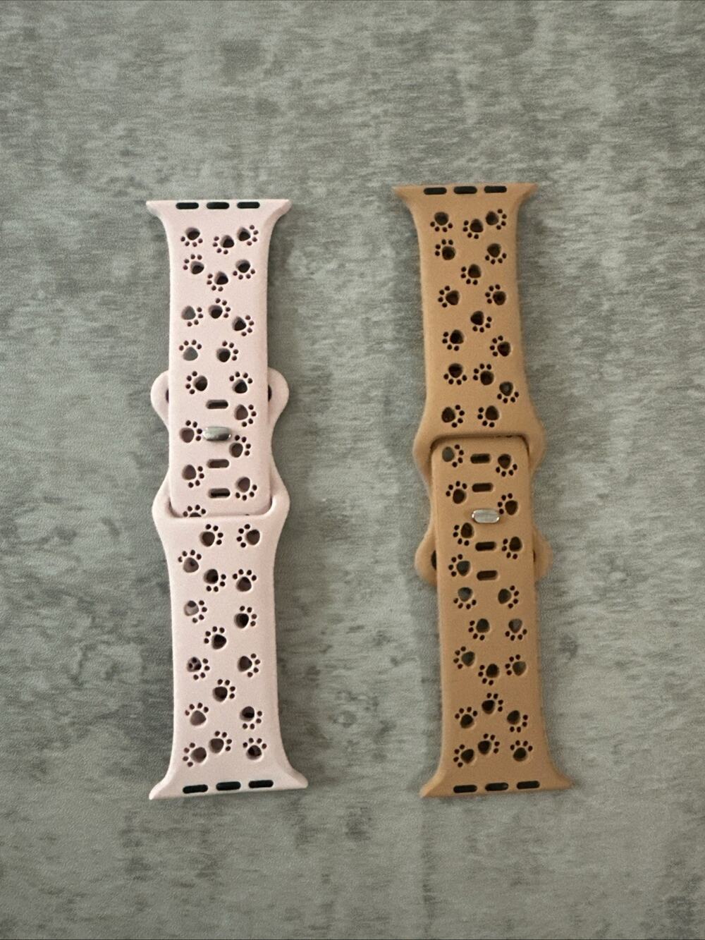 2 Pack Silicone Bands Compatible with Apple Watch Band 38-49 Mm SE 1-9
